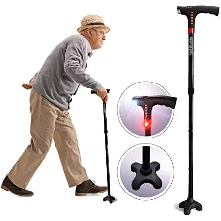 Multi-Functional Foldable Walking Aid