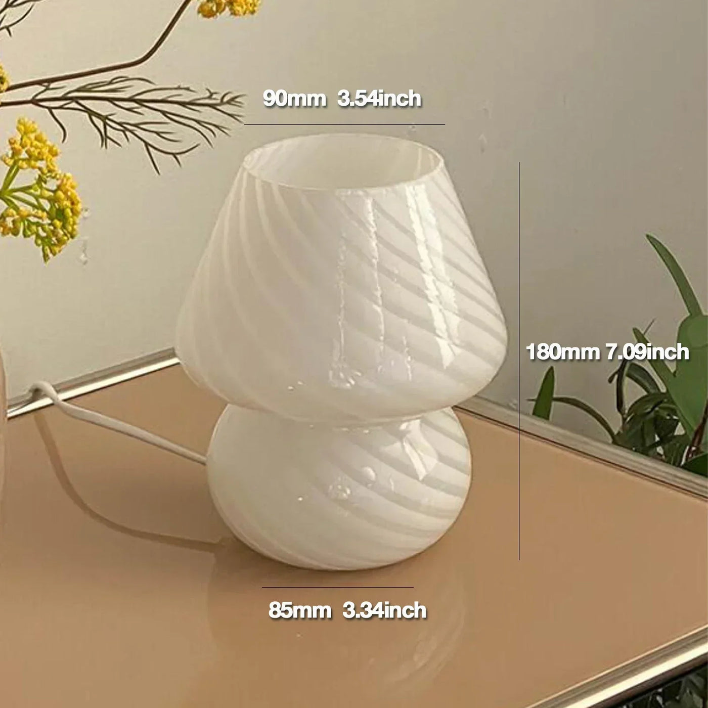 AuraGlow - Modern Glass Table Lamp
