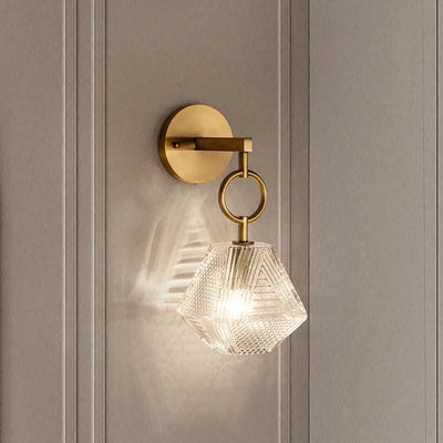 EtherealGlow – Glass Wall Light with Gentle Illumination
