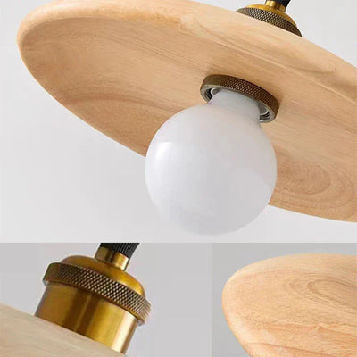 ScandiGlow – Natural Wood Pendant Lamp
