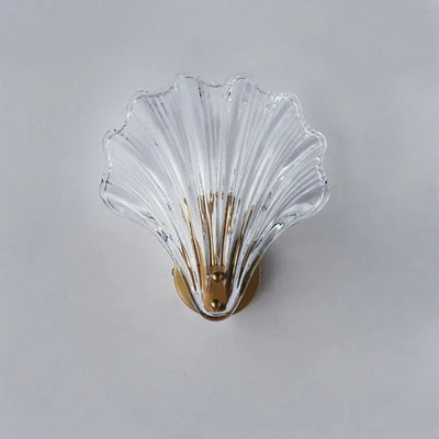 CoralGlow – Shell-Shaped Glass Wall Lamp