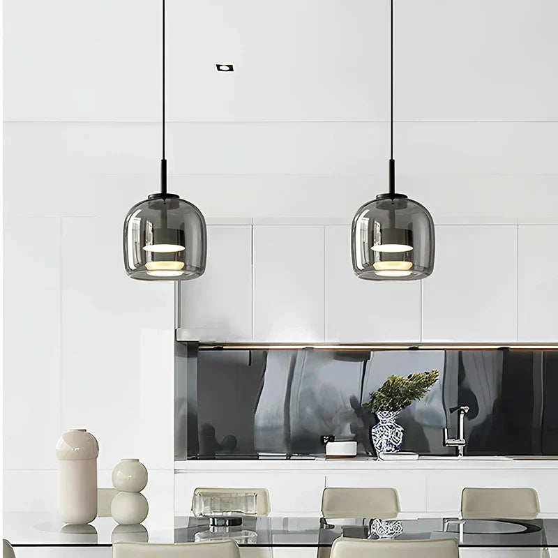 CrystalLume – Clear Glass Ceiling Light