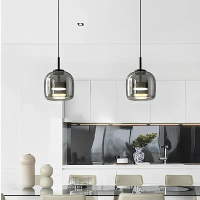 CrystalLume – Clear Glass Ceiling Light