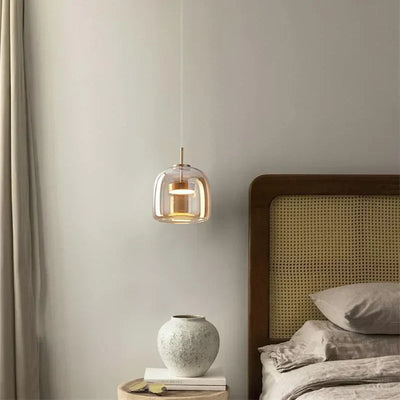 CrystalLume – Clear Glass Ceiling Light