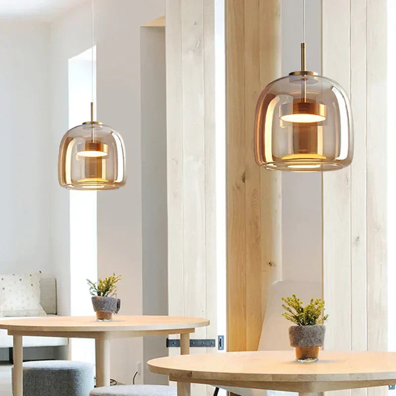 CrystalLume – Clear Glass Ceiling Light