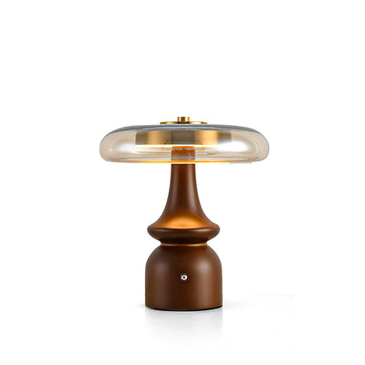 GlowSphere – Modern Amber and Smoke Accent Lamp