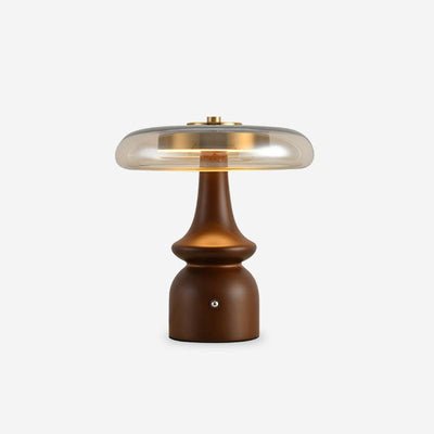GlowSphere – Modern Amber and Smoke Accent Lamp