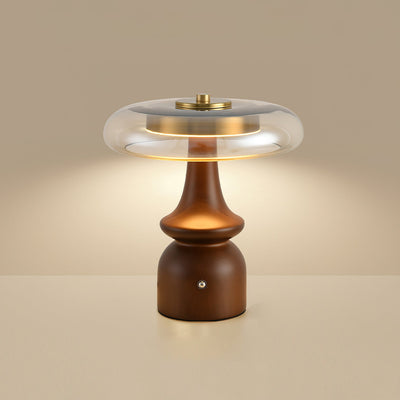 GlowSphere – Modern Amber and Smoke Accent Lamp