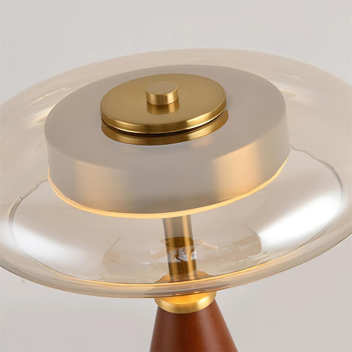 GlowSphere – Modern Amber and Smoke Accent Lamp