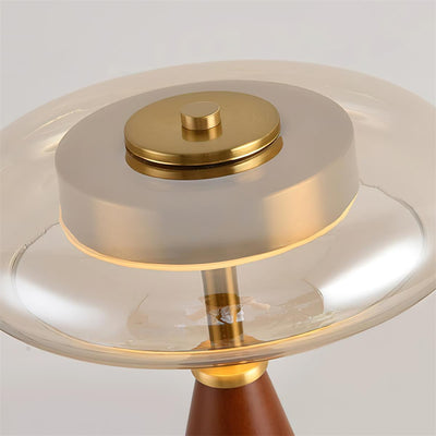 GlowSphere – Modern Amber and Smoke Accent Lamp