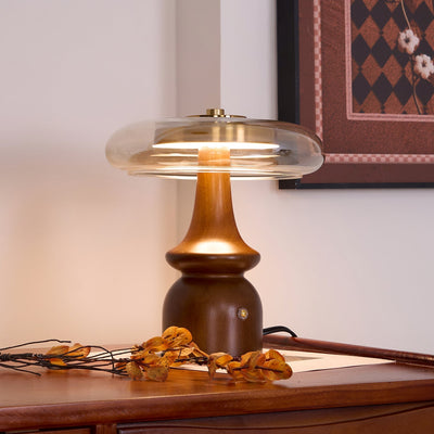 GlowSphere – Modern Amber and Smoke Accent Lamp