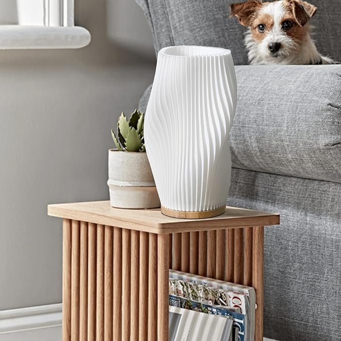CalmGlow – Elegant Wave Table Lamp