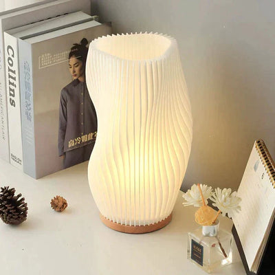 CalmGlow – Elegant Wave Table Lamp