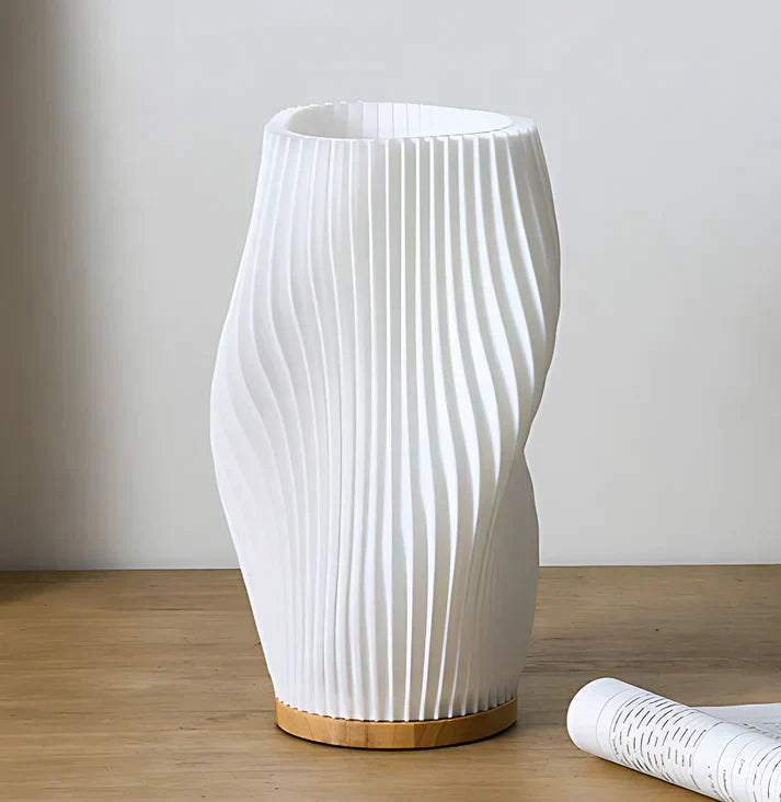 CalmGlow – Elegant Wave Table Lamp