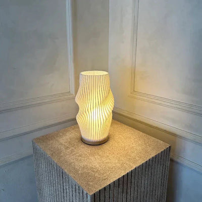 CalmGlow – Elegant Wave Table Lamp