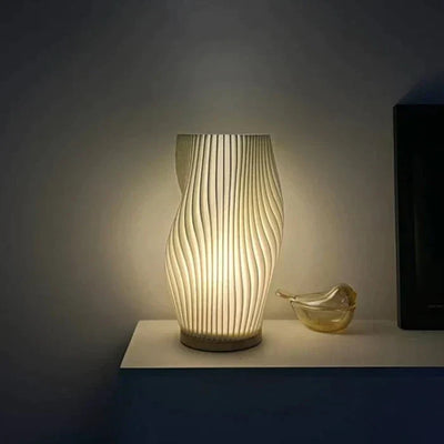 CalmGlow – Elegant Wave Table Lamp