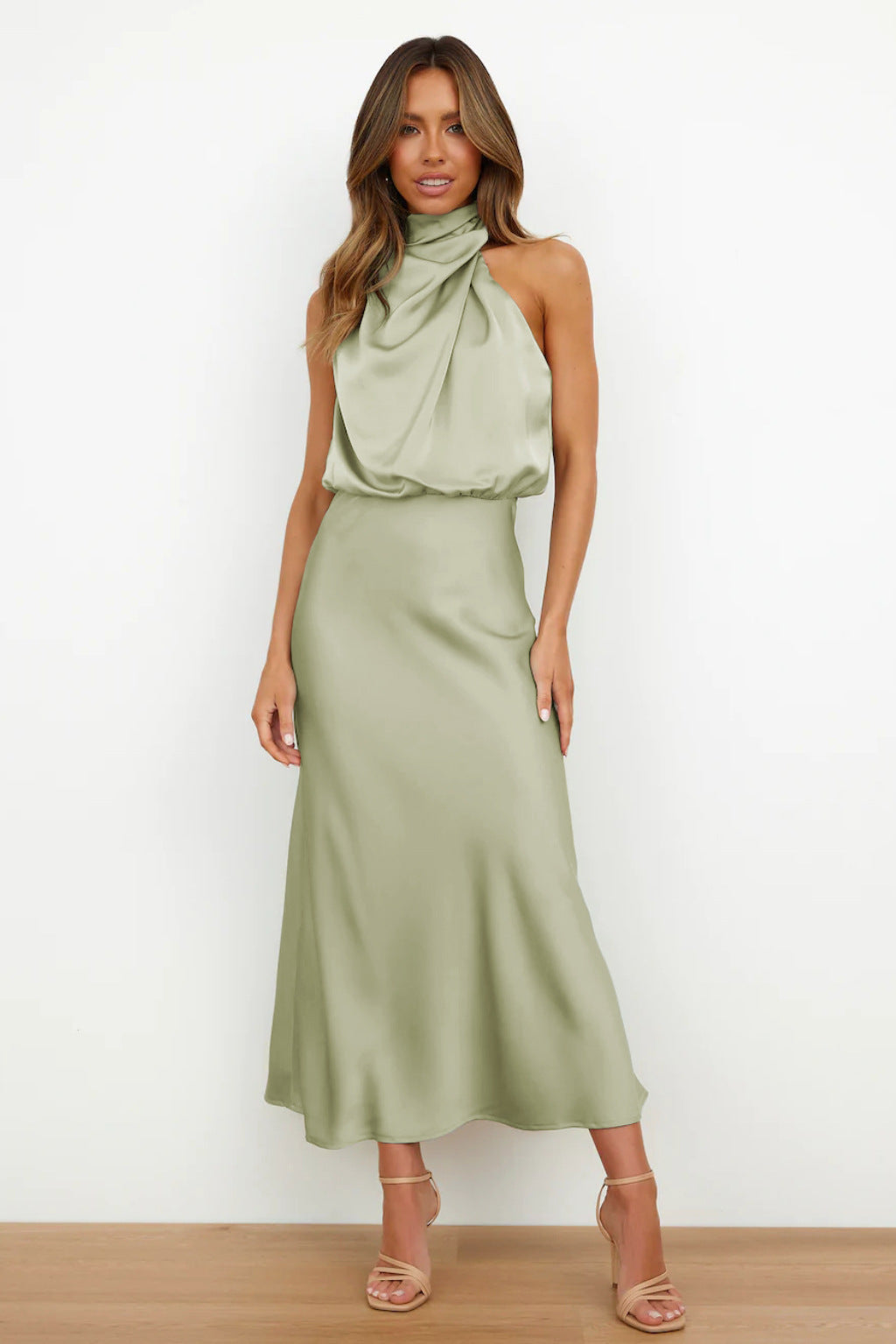 GraceGala – Elegant Off-Shoulder Evening Dress