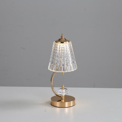 GleamAura – Vintage Crystal Lamp