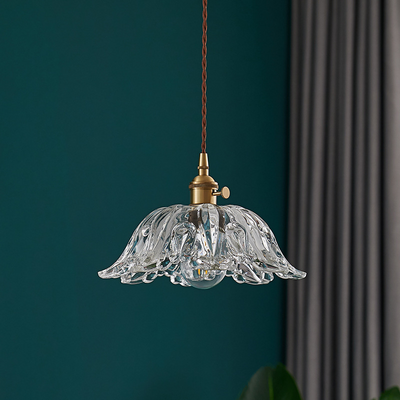 Glass Flower Pendant Light