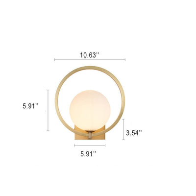 LuminousGlobe – Modern Single-Light Glass Wall Lamp