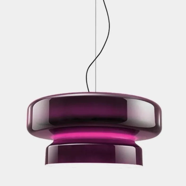 OpalBloom – Handcrafted Glass Hanging Lamp with a Touch of Sophistication