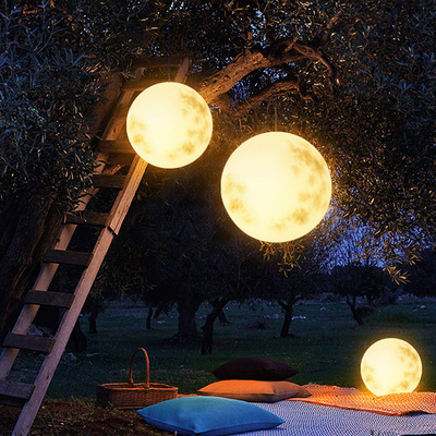 Moon-Shaped Outdoor Lamp - Weatherproof LED Garden Light Fixture for Enchanting Illumination
