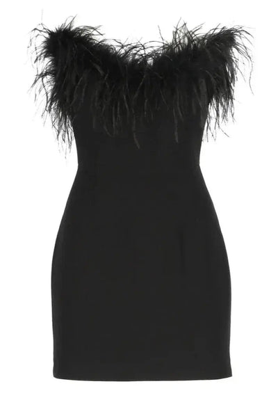 Onyx Black Mini Dress with Fitted Silhouette and Premium Fabric for Elegant Occasions
