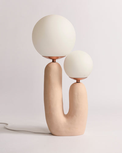 ClearLume – Sleek Glass and Resin Table Lamp