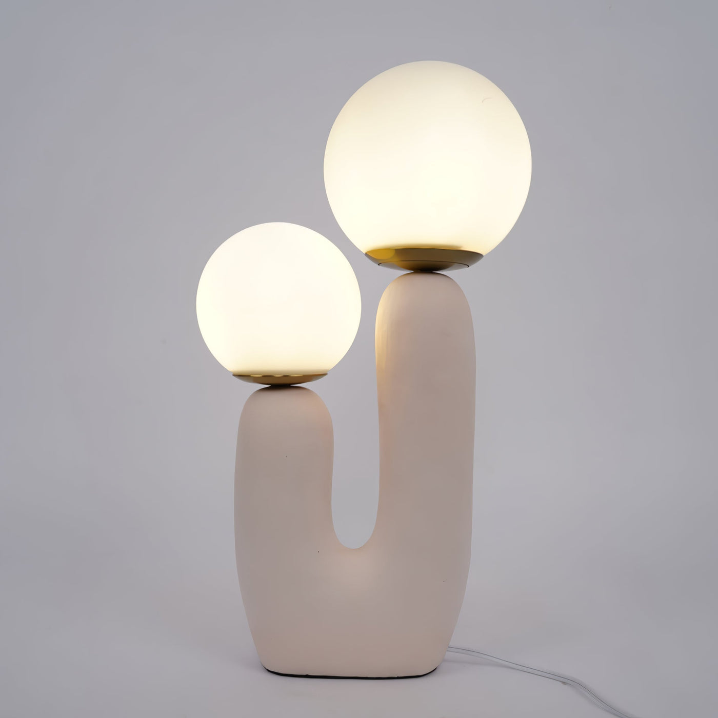 ClearLume – Sleek Glass and Resin Table Lamp