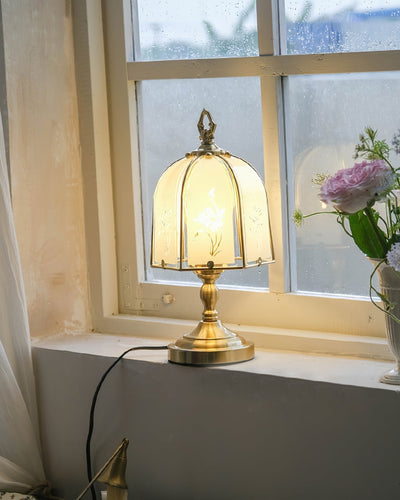 RadiantBloom - Orchid Glass Lamp