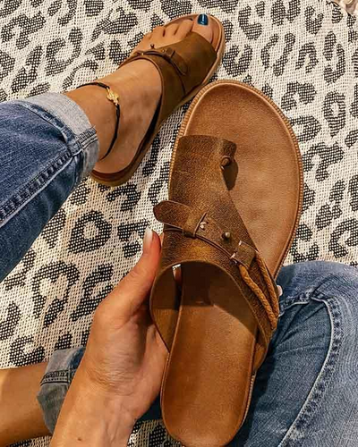 Orthopedic Sandals with Arch Support and Adjustable Buckle – Comfortable Footwear for Daily Use