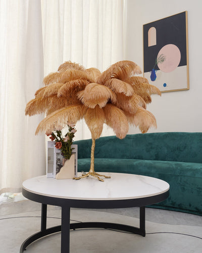FeatherGlam – Luxurious Table Lamp