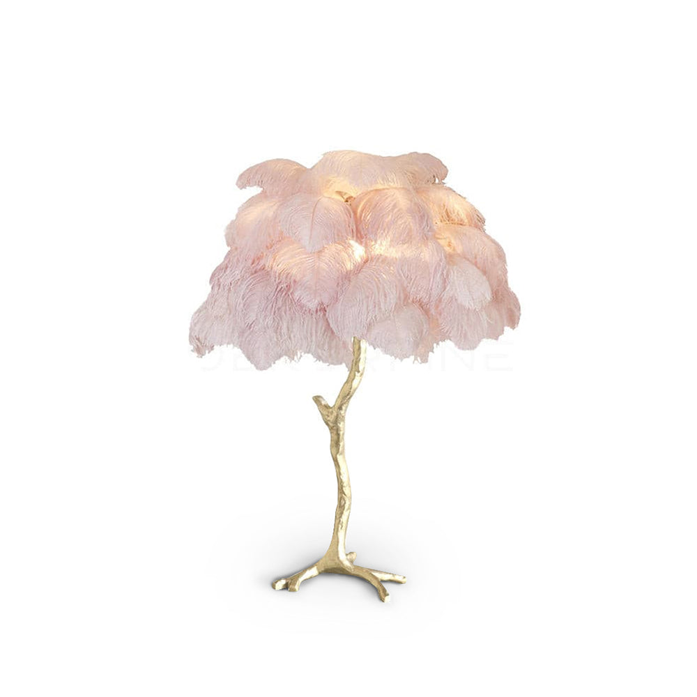 FeatherGlam – Luxurious Table Lamp
