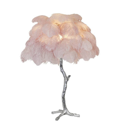 FeatherGlam – Luxurious Table Lamp