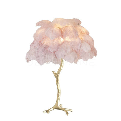 FeatherGlam – Luxurious Table Lamp