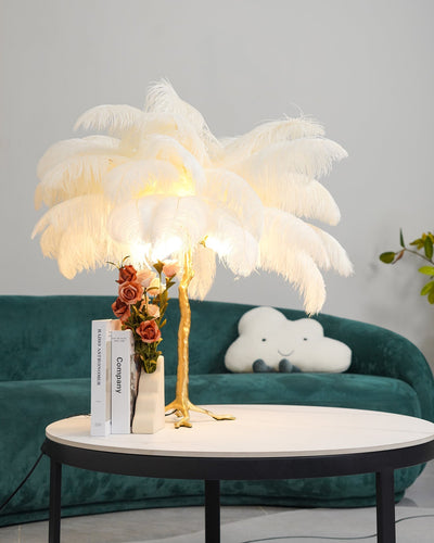 FeatherGlam – Luxurious Table Lamp