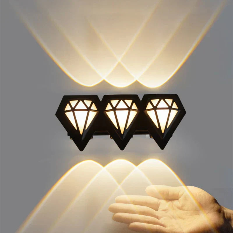 Modern Outdoor Wall Lamp - Waterproof LED Exterior Wall Lights for Gardens