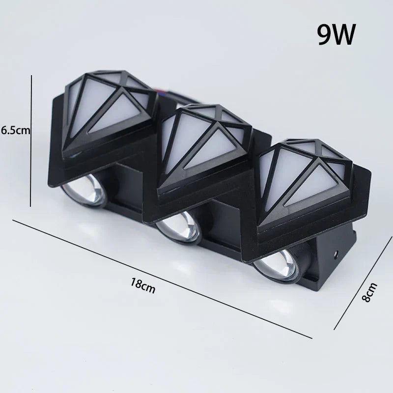 Modern Outdoor Wall Lamp - Waterproof LED Exterior Wall Lights for Gardens