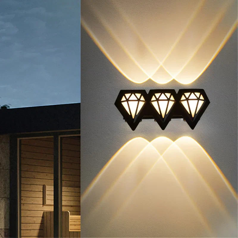 Modern Outdoor Wall Lamp - Waterproof LED Exterior Wall Lights for Gardens