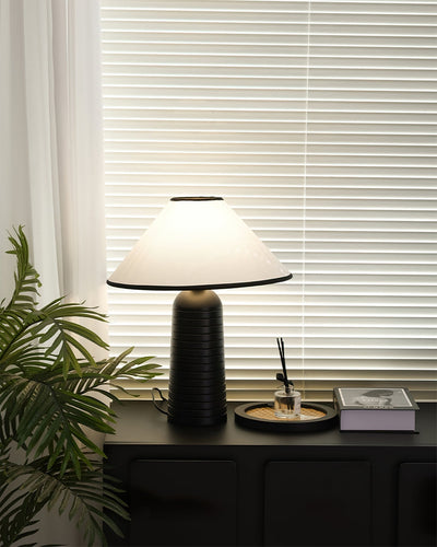 LuxePalisades - Geometrically Designed Table Lamp with Warm Glow