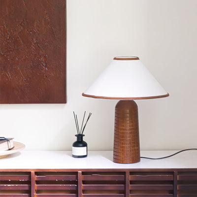 LuxePalisades - Geometrically Designed Table Lamp with Warm Glow