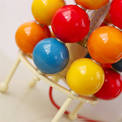 GlazeGlow - Table Lamp with Shiny Ball and Gentle Lighting