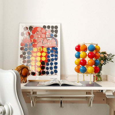 GlazeGlow - Table Lamp with Shiny Ball and Gentle Lighting