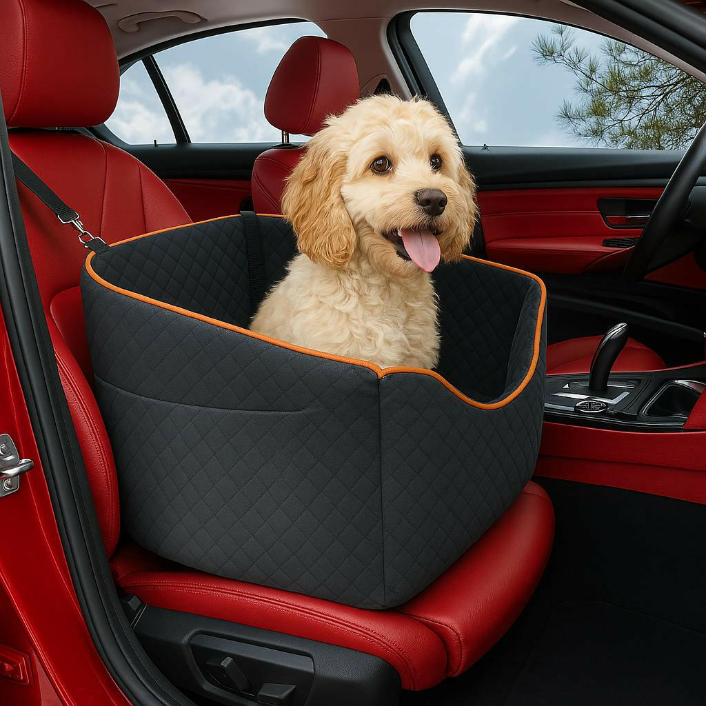 Elevated Dog Booster Seat for Car Travel