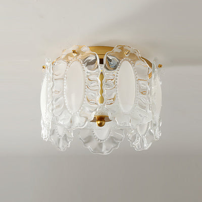 PetalAura - Ceiling Lamp with Soft Petal Features and Subtle Luxe Radiance