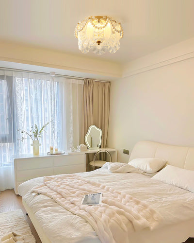 PetalAura - Ceiling Lamp with Soft Petal Features and Subtle Luxe Radiance