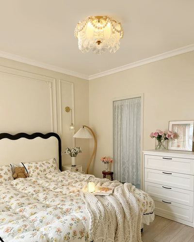 PetalAura - Ceiling Lamp with Soft Petal Features and Subtle Luxe Radiance