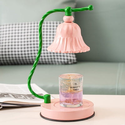 BloomAura – Charming Pink Glass Table Lamp