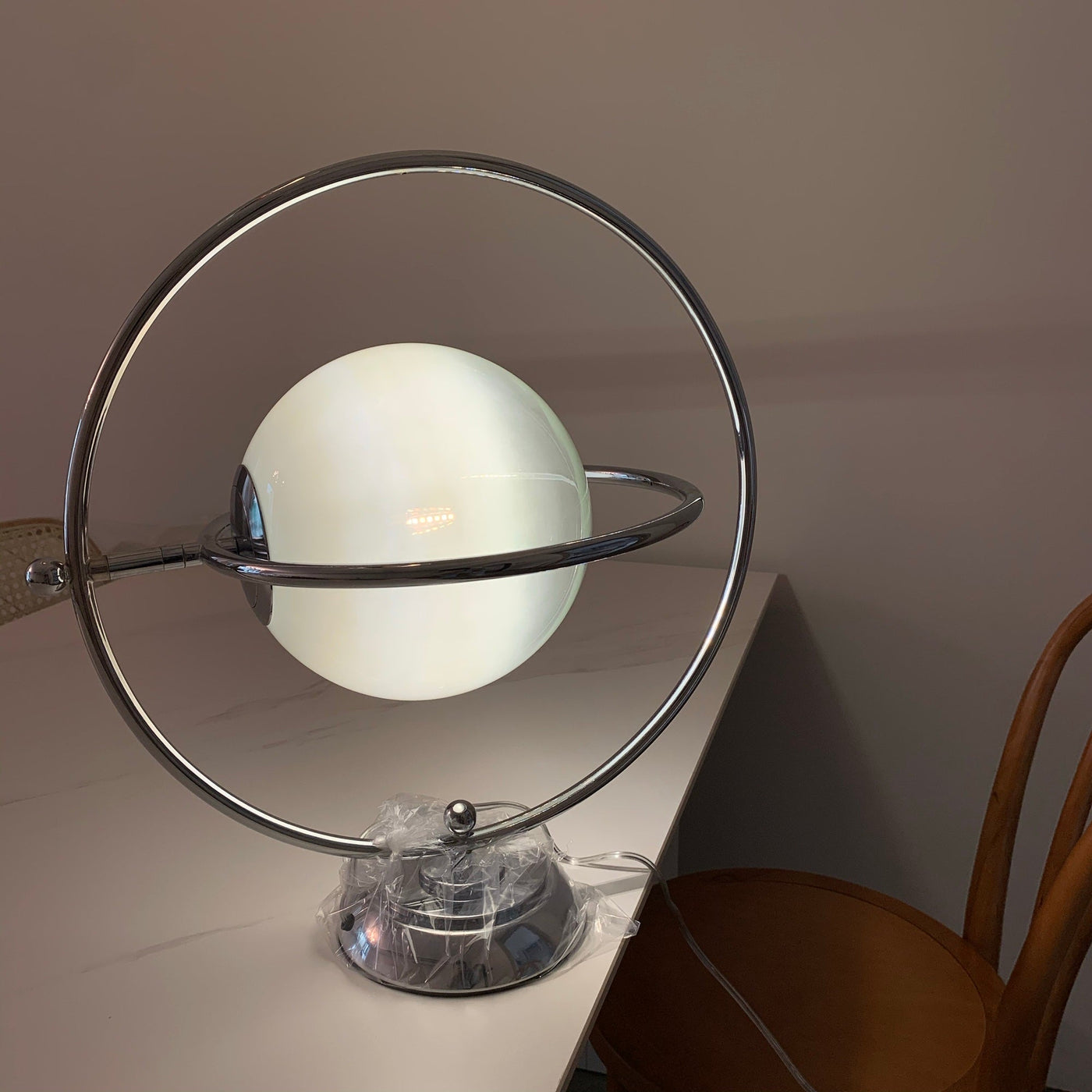 CosmicGlow - Table Lamp with Cosmic Design and Subtle Lighting