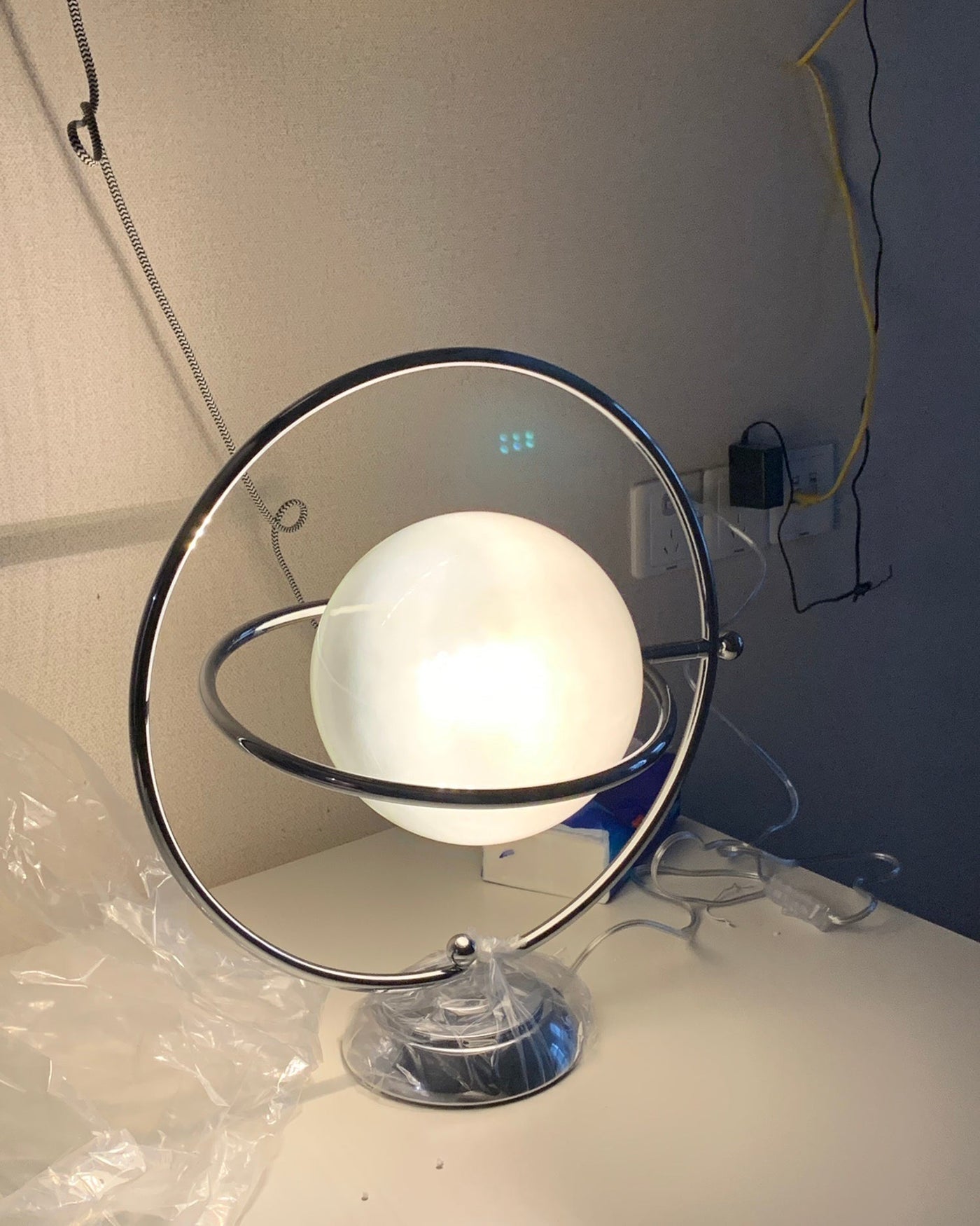 CosmicGlow - Table Lamp with Cosmic Design and Subtle Lighting